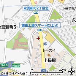 愛知県豊田市永覚町上長根16周辺の地図