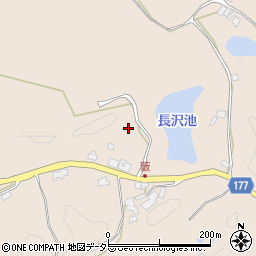 長沢池周辺の地図