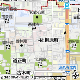 京都府京都市上京区上柳原町104-28周辺の地図