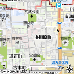 京都府京都市上京区上柳原町104-22周辺の地図