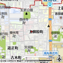 京都府京都市上京区上柳原町104-20周辺の地図