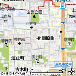 京都府京都市上京区上柳原町104-26周辺の地図