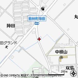 愛知県豊田市前林町（大陣田）周辺の地図