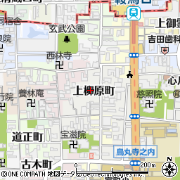 京都府京都市上京区上柳原町104-10周辺の地図