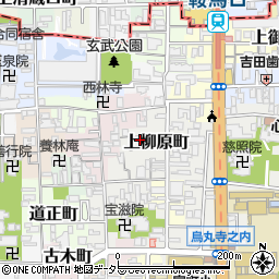 京都府京都市上京区上柳原町104-18周辺の地図