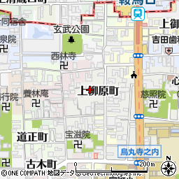 京都府京都市上京区上柳原町104-16周辺の地図