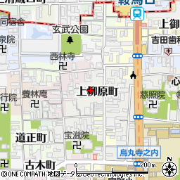京都府京都市上京区上柳原町104-14周辺の地図