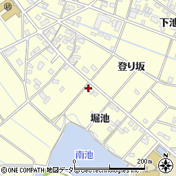 愛知県刈谷市東境町堀池周辺の地図