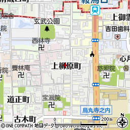 京都府京都市上京区上柳原町104-8周辺の地図