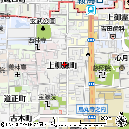 京都府京都市上京区上柳原町104周辺の地図
