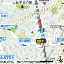 名鉄協商共和駅西第３駐車場周辺の地図