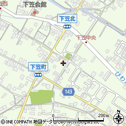 滋賀県草津市下笠町605-2周辺の地図