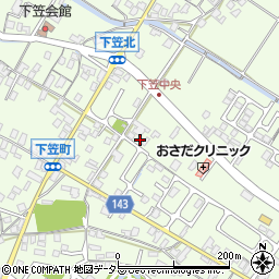滋賀県草津市下笠町600周辺の地図