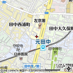 叡電元田中駐車場周辺の地図