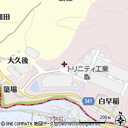 愛知県豊田市桂野町（松屋ゲ）周辺の地図