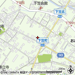 滋賀県草津市下笠町1088周辺の地図