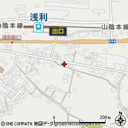 江津浅利郵便局周辺の地図