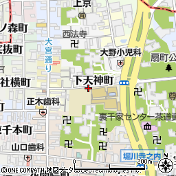 京都府京都市上京区下天神町周辺の地図