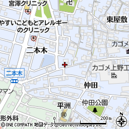 愛知県東海市荒尾町西屋敷6周辺の地図