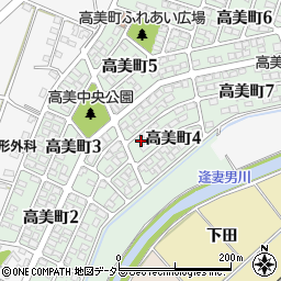 愛知県豊田市高美町周辺の地図
