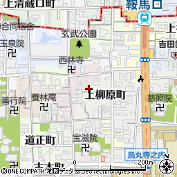 京都府京都市上京区上柳原町104-23周辺の地図