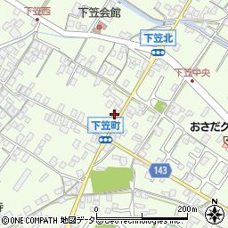 滋賀県草津市下笠町1085-3周辺の地図