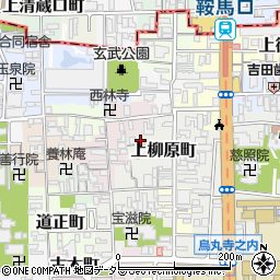 京都府京都市上京区上柳原町104-21周辺の地図