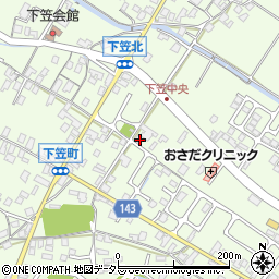 滋賀県草津市下笠町600-6周辺の地図