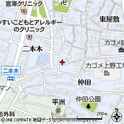 愛知県東海市荒尾町西屋敷6-2周辺の地図