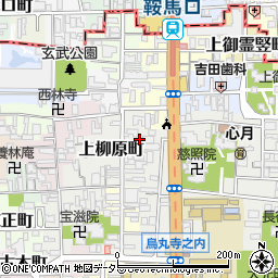 京都府京都市上京区上柳原町106周辺の地図