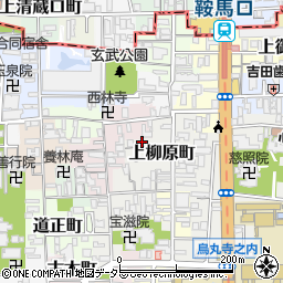 京都府京都市上京区上柳原町104-19周辺の地図