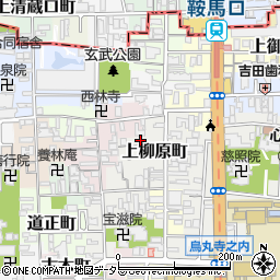 京都府京都市上京区上柳原町104-15周辺の地図