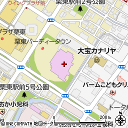栗東芸術文化会館さきら　大ホール周辺の地図