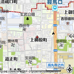 京都府京都市上京区上柳原町104-9周辺の地図