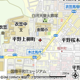 京都府京都市北区平野上柳町60-17周辺の地図