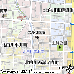 京都府京都市左京区北白川伊織町56-2周辺の地図