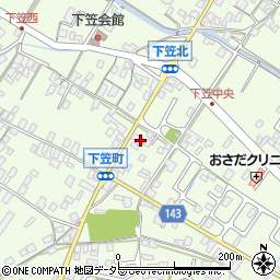滋賀県草津市下笠町1057-6周辺の地図