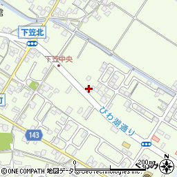 滋賀県草津市下笠町548-3周辺の地図