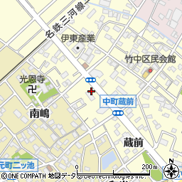 愛知県豊田市中町中前周辺の地図