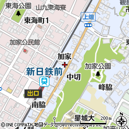 愛知県東海市荒尾町加家1-1周辺の地図