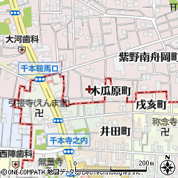 京都府京都市北区紫野南舟岡町8周辺の地図