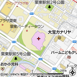 栗東芸術文化会館さきらチケットカウンター周辺の地図