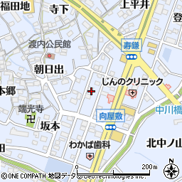 愛知県東海市荒尾町向屋敷周辺の地図