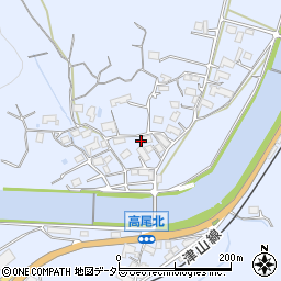 岡山県津山市高尾921周辺の地図