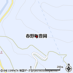 静岡県浜松市天竜区春野町豊岡周辺の地図