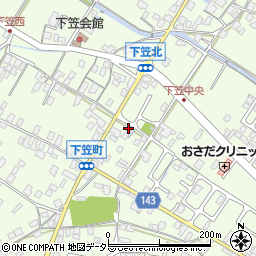 滋賀県草津市下笠町1061周辺の地図
