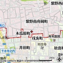 京都府京都市北区紫野南舟岡町20周辺の地図