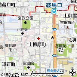京都府京都市上京区上柳原町99周辺の地図