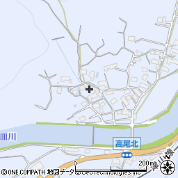 岡山県津山市高尾887周辺の地図