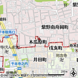 京都府京都市北区紫野南舟岡町19周辺の地図